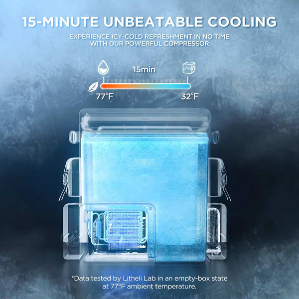 Litheli FrozenPack: The First Backpack Car Fridge|Includes  4.0Ah  Batteries