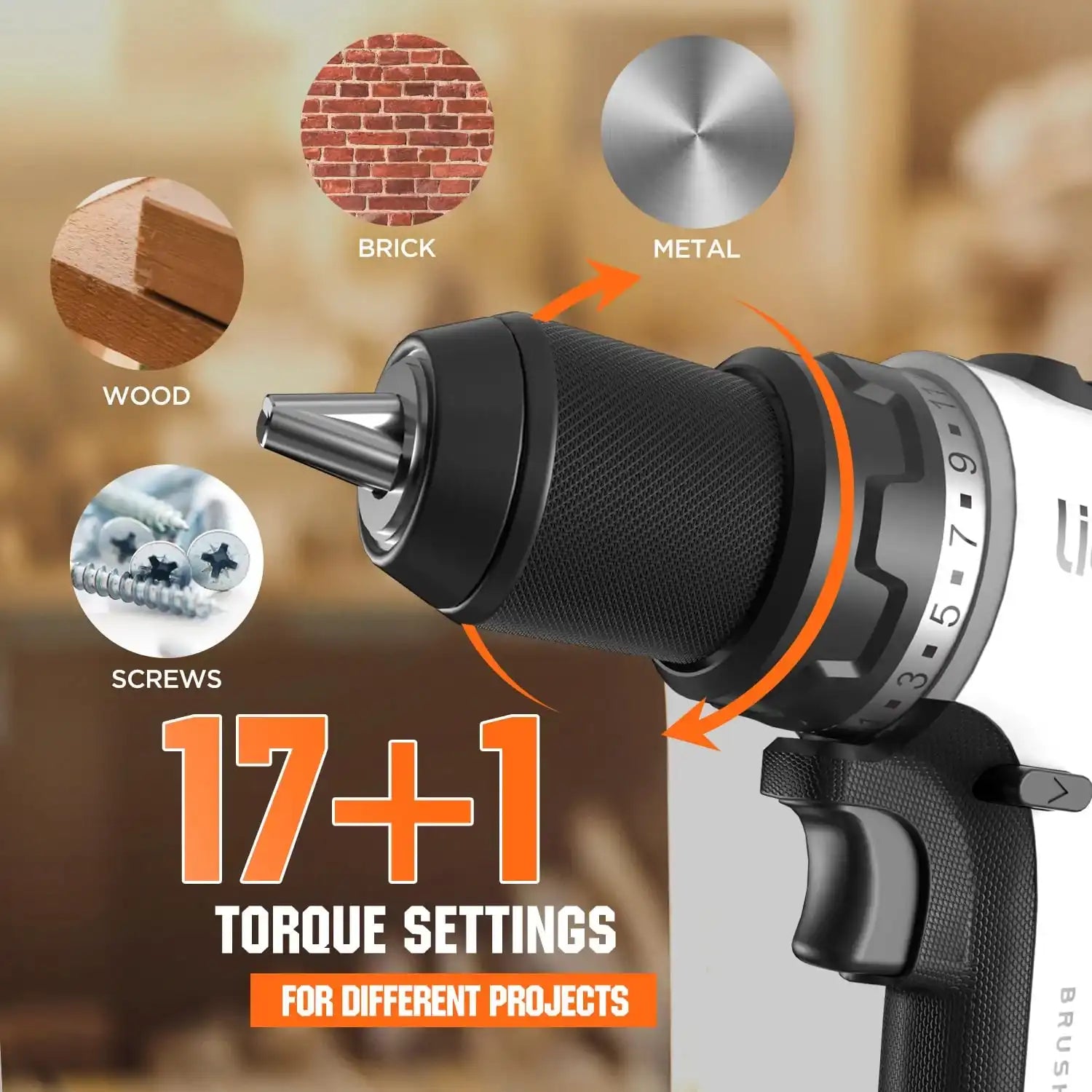 Litheli U20 20V Brushless Cordless Drill Driver|with 2.0SE Battery Options