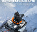 U20 2×20V 20" Brushless Cordless Snow Blower |Includes 4x4.0Ah Batteries | 180° Chute, LED Headlights