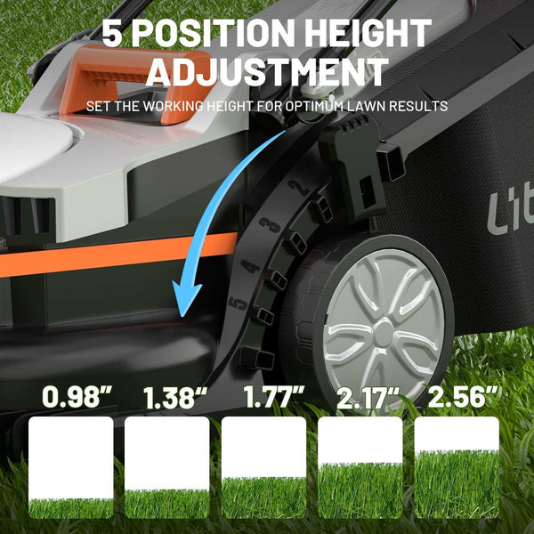 Handy+ U20 20V 13" Cordless Lawn Mower | Includes 1 x 4.0Ah SE Battery | Effortlessly Tackle Lawns up to 1300 Sq. Ft.