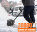 U20 20V 12" Brushless Cordless Snow Shovel | Includes 1x4.0Ah Battery | 9.3lbs, 20ft Snow Throw