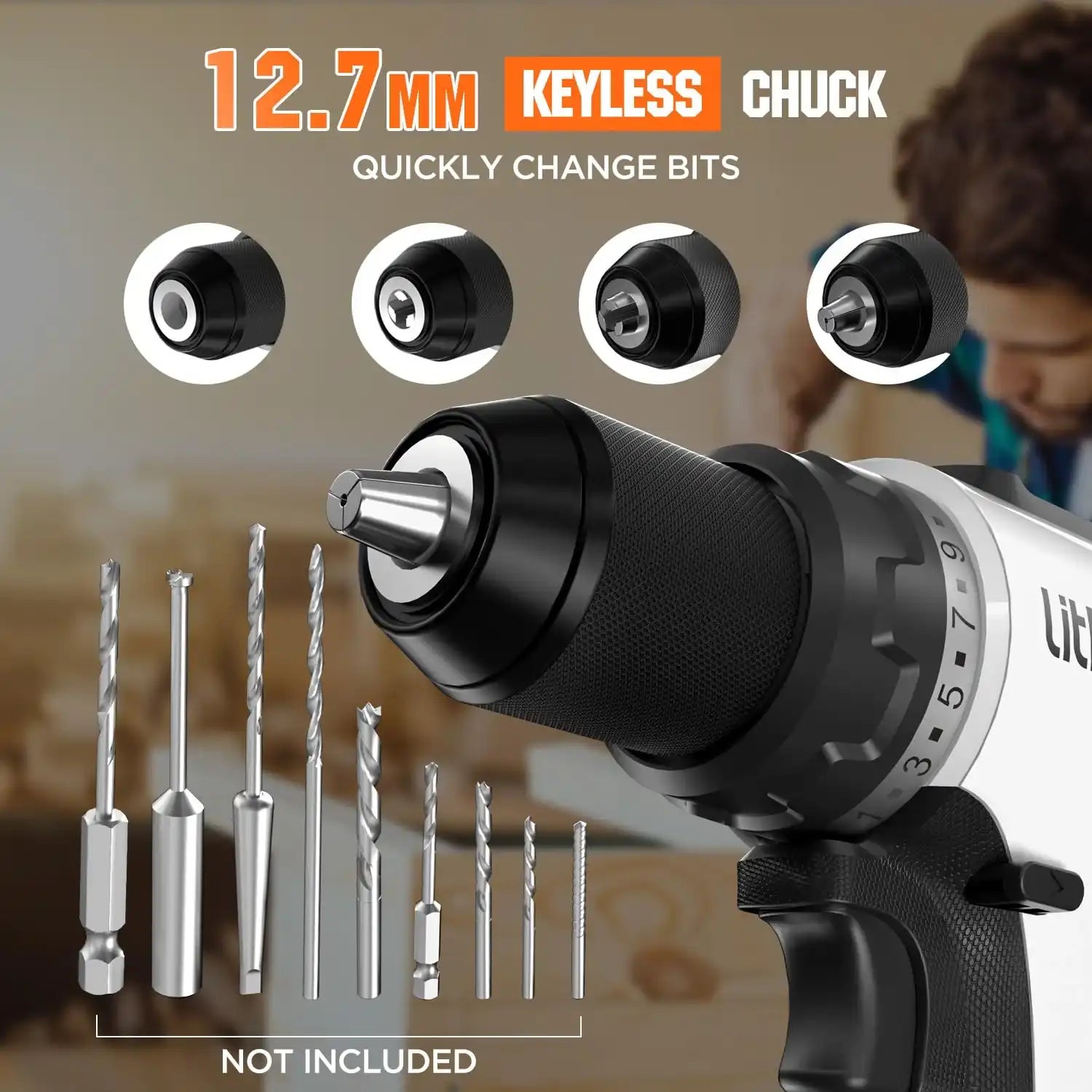 Litheli U20 20V Brushless Cordless Drill Driver|with 2.0SE Battery Options
