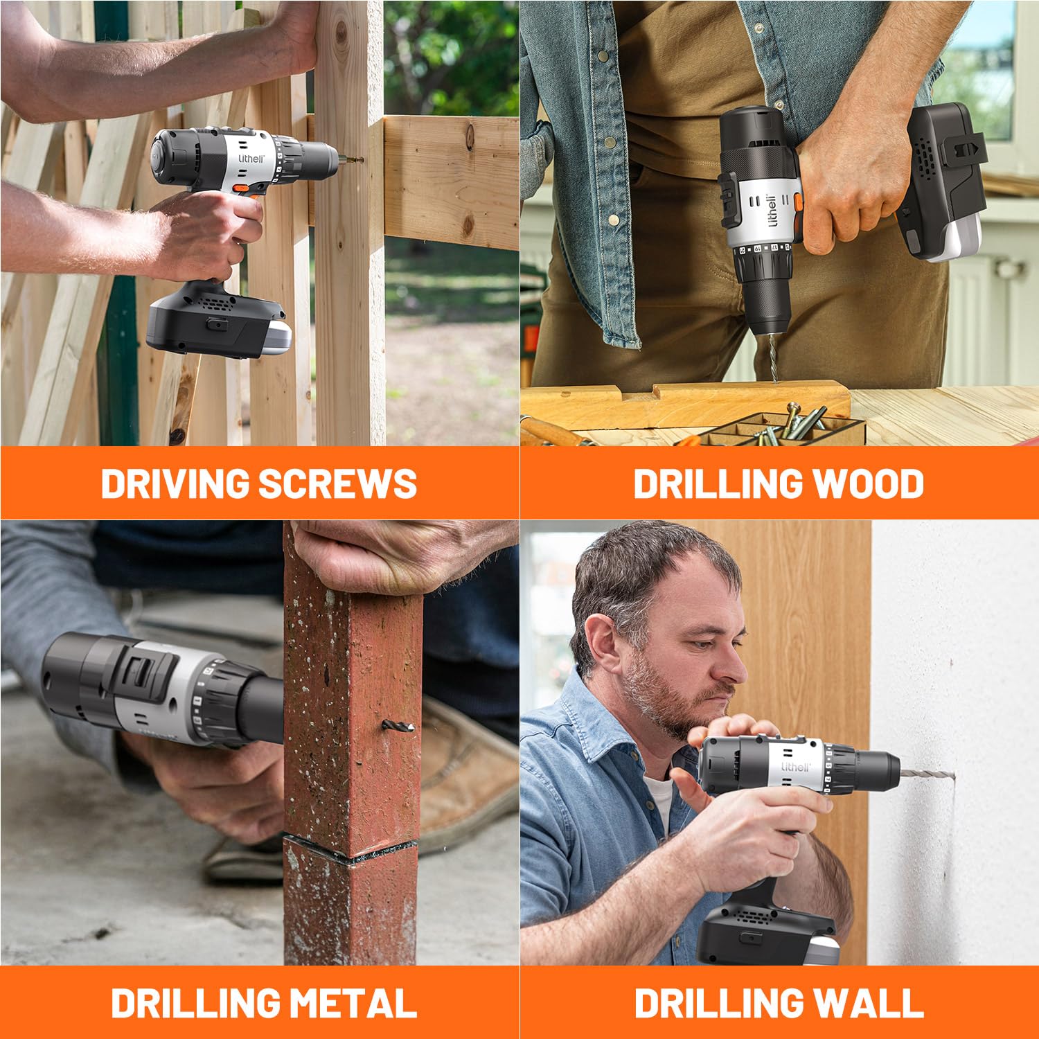 Litheli U20 20V Cordless Drill Driver | with 2.0SE Battery Options