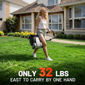 Litheli Electric Lawn Mower Cordless,Grass Cutter Machine for 3200 Sq. Ft, Lawnmower with Brushless Motor, 16.5 in Cutting Width, Cutting Height 1-2.5 in, 2 x 5.0 Ah Batteries & Charger