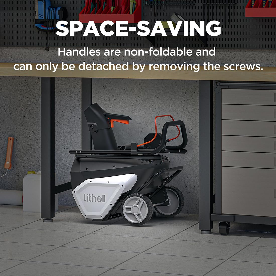U20 2×20V 20" Brushless Cordless Snow Blower | 4x4.0Ah Batteries | 180° Chute, LED Headlights