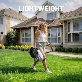 Litheli Cordless Lawn Mower 14 Inch, Brushless Battery Powered Push Mower (Tool Only), 5-Position Height Adjustment, 9-Gallon Bag, Lightweight Grass Cutter for Garden Yard Farm