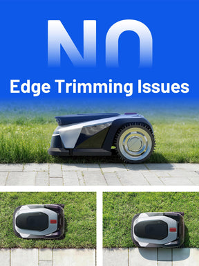 Litheli Robot Lawnmower FYELD 500, Robotic Lawnmower Without Boundary, 2-in-1 Mowing and Edge Trimming, 300+ AI Obstacle Avoidance