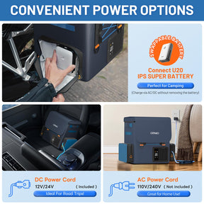Litheli FrozenPack: The First Backpack Car Fridge | Includes 2 x 4.0Ah SE  Batteries | 20L/21QT