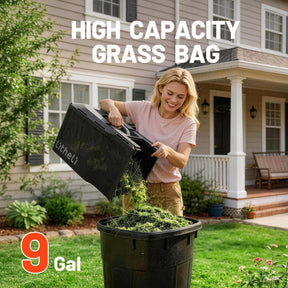 Litheli Cordless Lawn Mower 14 Inch, Brushless Battery Powered Push Mower (Tool Only), 5-Position Height Adjustment, 9-Gallon Bag, Lightweight Grass Cutter for Garden Yard Farm