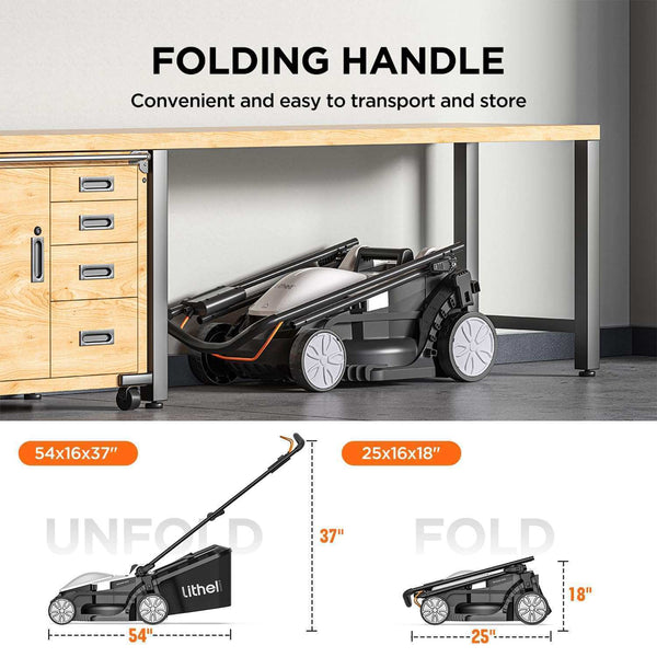 U20 20V 13" Brushless Lawn Mower | Includes 1 x 4.0Ah & 1 x 4.0Ah SE Batteries | Effortlessly Tackle Lawns up to 3200 Sq. Ft.