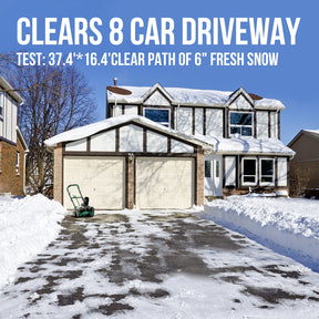 Litheli 2x20V Cordless Snow Blower, 20'' Brushless Electric Snow Thrower with Wheels, 180° Adjustable Chute, LED Lights, Battery & Charger Included, Heavy Duty for Driveway Patio