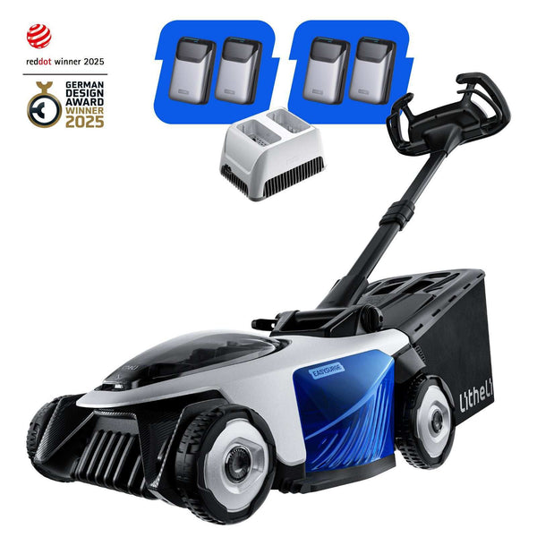 Litheli EASYSURGE™ 18.5" Lawn Mower | Includes 4 x 4.0Ah Ultra Batteries  | Effortlessly Tackle Lawns up to 12000 Sq. Ft.