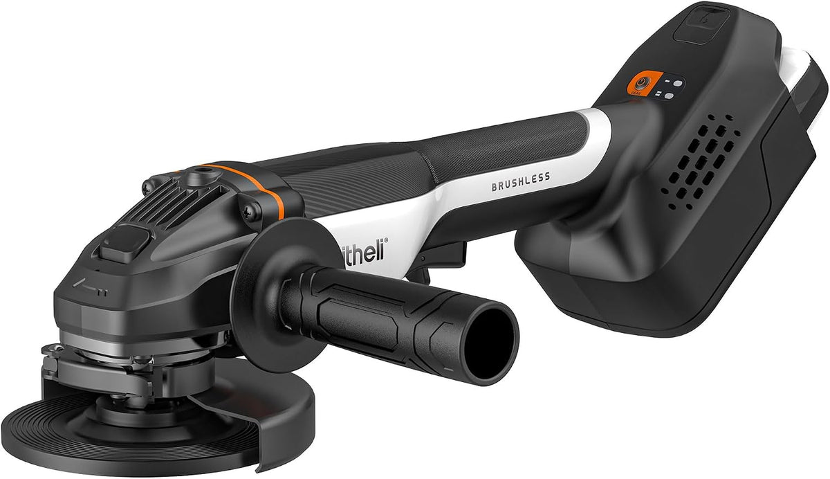 Litheli 20V Cordless Angle Grinder, 4.9″ Grinders Power Tools, Battery Cut-Off Tool, with 8500RPM Brushless Motor and 4.0 Ah Battery