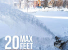 U20 2x20V 20" Brushless Cordless Snow Blower| 180° Chute, LED Headlights (Tool Only)