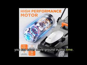 Handy+ U20 40V 16" Cordless Lawn Mower | Includes 2 x 4.0Ah SE Batteries | Effortlessly Tackle Lawns up to 2700 Sq. Ft.