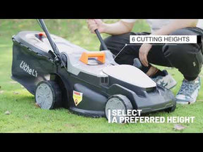 Handy+ U20 40V 16" Cordless Lawn Mower | Includes 2 x 4.0Ah SE Batteries | Effortlessly Tackle Lawns up to 2700 Sq. Ft.