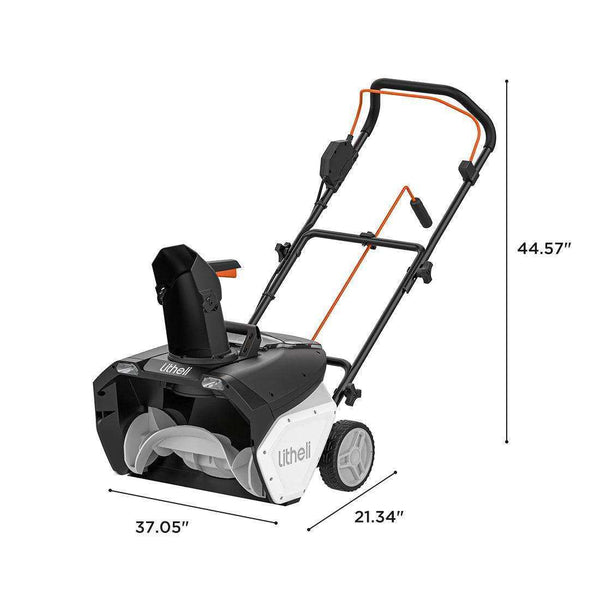 U20 2×20V 20" Brushless Cordless Snow Blower |Includes 2x4.0Ah Batteries | 180° Chute, LED Headlights